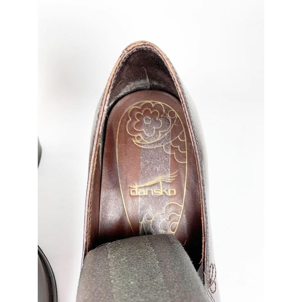 Dansko Beth Brown Leather Pump Women's 38/7.5 - Picture 5 of 8